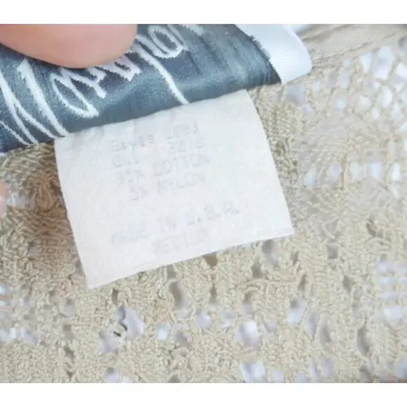 Vintage S M Lace Vest Longline Duster Shabby Chic Boho Hippy Festival Romantic - Picture 4 of 11